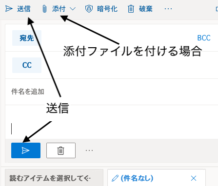 メールの表示